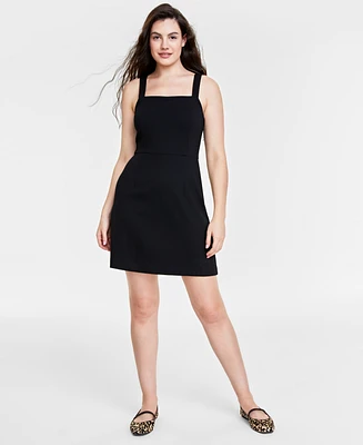 Women's Solid Ponte-Knit Mini Tank Dress, Created for Macy's