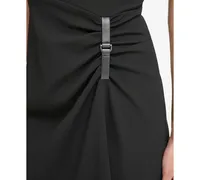 Dkny Women's Puff-Sleeve Ruched Dress