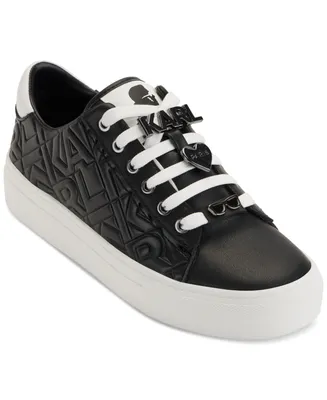 Karl Lagerfeld Paris Cate Box Lace-Up Low-Top Sneakers