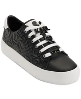 Karl Lagerfeld Paris Cate Box Lace-Up Low-Top Sneakers