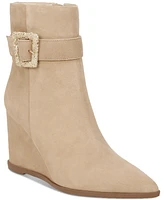 Sam Edelman Women's Weslie Buckled Wedge Booties