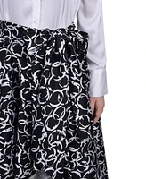 Ny Collection Petite Satin and Mikado High Low Dress