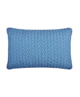 J by Queen Cayman Quilted Decorative Pillow