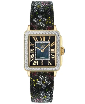 GV2 by Gevril Women's Swiss Quartz Padova Floral Leather Watch 30mm