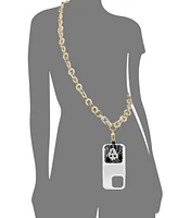 Anne Klein Women's Ivory Acetate Crossbody iPhone Chain
