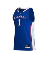 Men's adidas #1 Royal Kansas Jayhawks Team Swingman Jersey