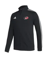 Men's adidas Black Carolina Hurricanes Raglan Full-Zip Track Jacket