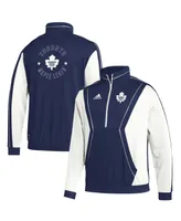 Men's adidas Blue Toronto Maple Leafs Team Classics Half-Zip Jacket