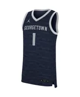 Men's Nike #1 Navy Georgetown Hoyas Replica Jersey