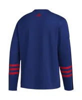 Men's adidas Blue St. Louis Blues Aeroready Pullover Sweater