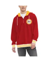 Men's Tommy Hilfiger Red Kansas City Chiefs Aaron Quarter-Zip Hoodie