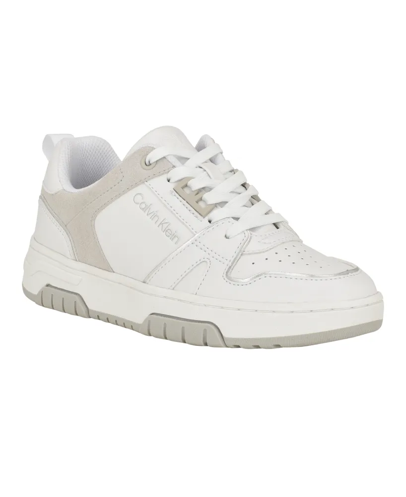 Calvin Klein Women's Stellha Lace-Up Round Toe Casual Sneakers