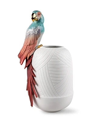 Lladro Macaw Bird Vase