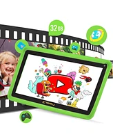 Linsay New 7" Wi-Fi Tablet for Kids with Defender Case and Backpack Dual Camera Android 13