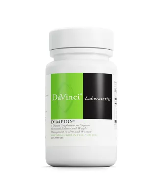 DaVinci Labs DimPro - Dietary Supplement to Support Hormonal Balance in Men & Women & Healthy Weight Management - With Vitamin E and More - Soy-Free