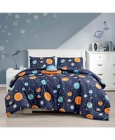 MarCielo Kids Comforter Set Universe Space