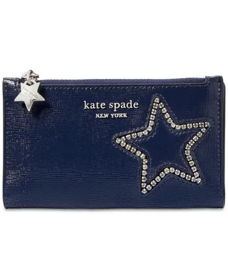 kate spade new york Starlight Patent Saffiano Leather Bifold Wallet