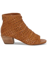 Lucky Brand Women's Mofira Woven Peep Toe Heeled Sandals