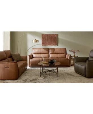 Polner Leather Sofa Collection Created For Macys