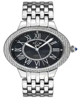 GV2 by Gevril Women's Astor Ii Silver-Tone Stainless Steel Watch 38mm