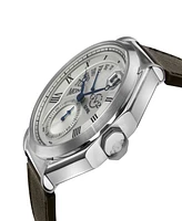 GV2 by Gevril Men's Marchese Brown Leather Watch 44mm