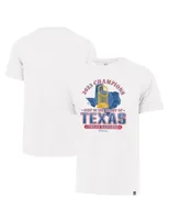 Men's '47 Brand White Texas Rangers 2023 World Series Champions Local Playoff Franklin T-shirt