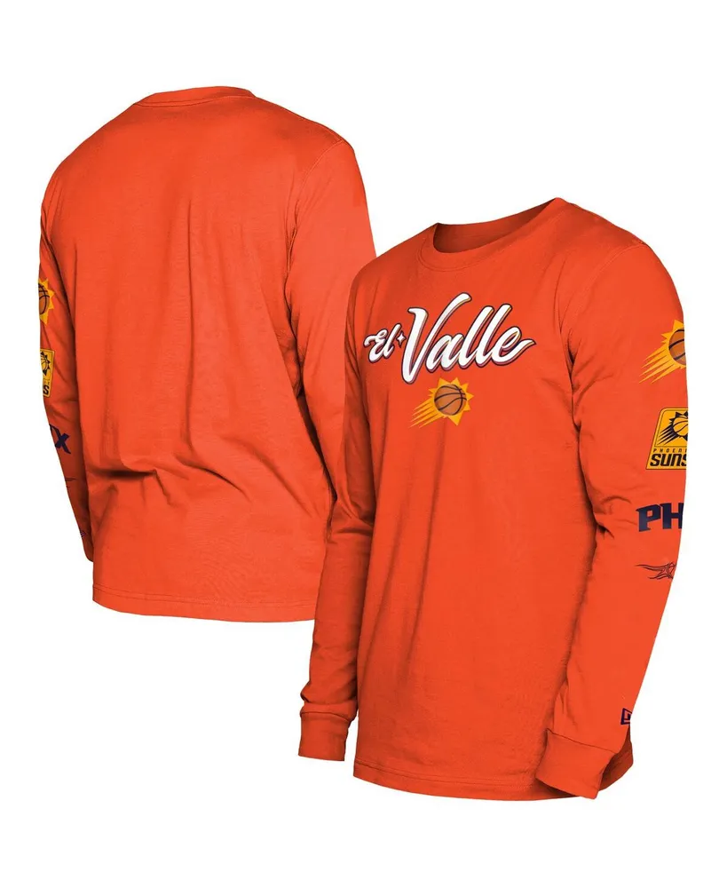 Men's New Era Orange Phoenix Suns 2023/24 City Edition Long Sleeve T-shirt