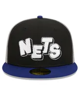 Men's New Era Black, Navy Brooklyn Nets 2023/24 City Edition 59FIFTY Fitted Hat