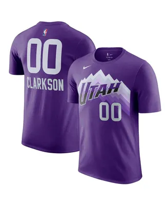Men's Nike Jordan Clarkson Purple Utah Jazz 2023/24 City Edition Name and Number T-shirt