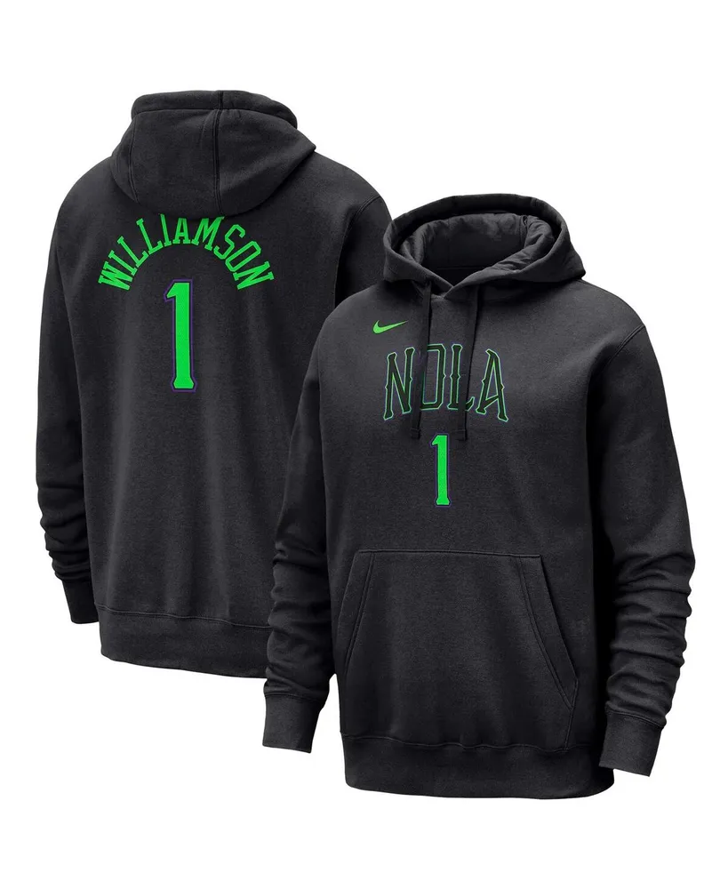 Men's Nike Zion Williamson Black New Orleans Pelicans 2023/24 City Edition Name and Number Pullover Hoodie