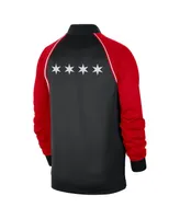 Men's Nike Black, Red Chicago Bulls 2023/24 City Edition Authentic Showtime Performance Raglan Full-Zip Jacket