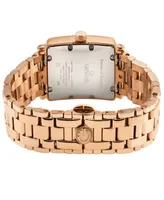 Gevril Women's Avenue of Americas Mini Rose Gold-Tone Stainless Steel Watch 32mm