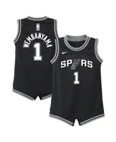 Infant Boys and Girls Nike Victor Wembanyama Black San Antonio Spurs Swingman Player Jersey - Icon Edition