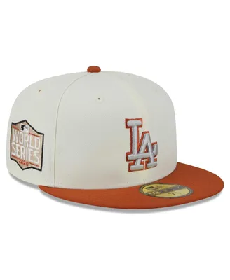 Men's New Era Cream, Orange Los Angeles Dodgers 59FIFTY Fitted Hat