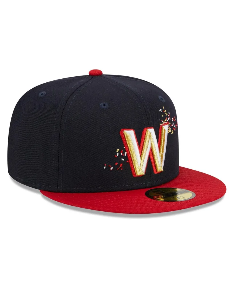 Men's New Era Navy Washington Nationals Cooperstown Collection Retro City 59FIFTY Fitted Hat