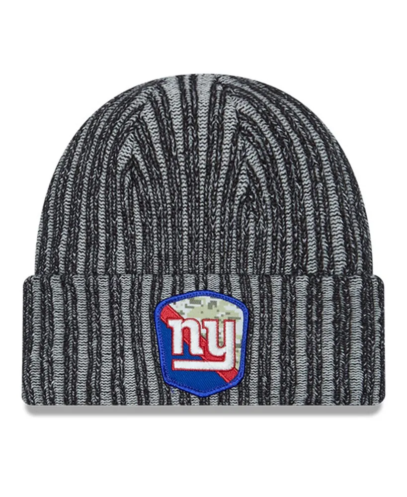 Youth Boys and Girls New Era Black New York Giants 2023 Salute To Service Cuffed Knit Hat