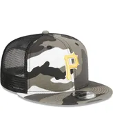 Men's New Era Camo Pittsburgh Pirates Urban Camo Trucker 9FIFTY Snapback Hat