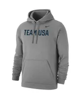 Men's Nike Gray Team Usa Club Fleece Pullover Hoodie