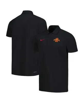 Men's Nike Black Iowa State Cyclones Sideline Polo Shirt