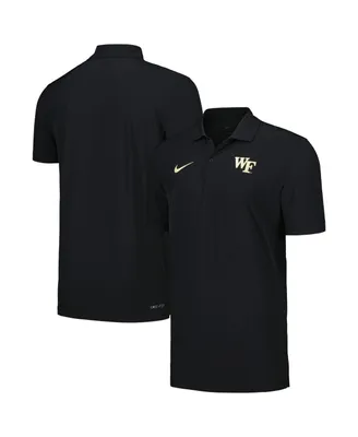 Men's Nike Black Wake Forest Demon Deacons Sideline Polo Shirt