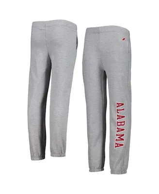 Big Boys League Collegiate Wear Gray Alabama Crimson Tide Essential Pants