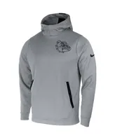 Men's Nike Gray Gonzaga Bulldogs 2-Hit Performance Pullover Hoodie