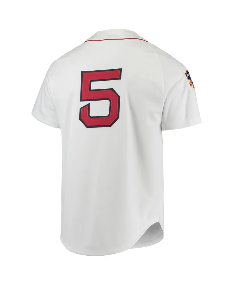 Men's Mitchell & Ness Nomar Garciaparra White Boston Red Sox 1997 Cooperstown Collection Authentic Jersey