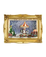 90th Anniversary Collection Animated Musical Frame Carousel Shadow Box