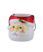 5" Nostalgic Ceramic Container Santa Claus