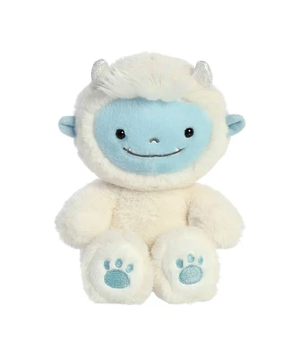 Aurora Small Zemu Yeti Holiday Festive Plush Toy White 7"