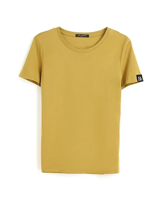 Bellemere New York Women's Grand Crew-Neck Cotton T-Shirt