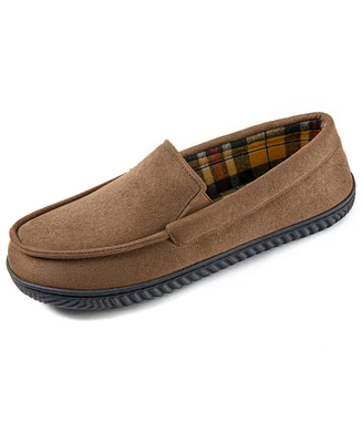 Rock Dove Men's Flannel Lined Memory Foam Loafer Slipper