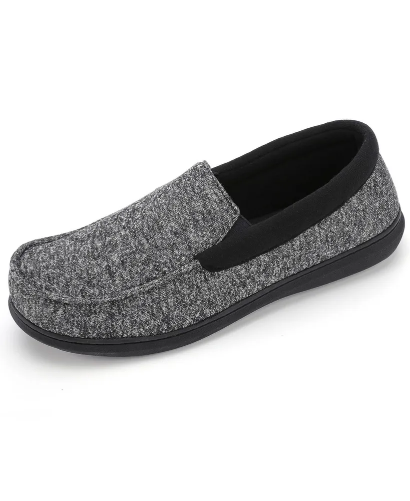 Rock Dove Men's Silvadur Tweed Memory Foam Moccasin Slipper