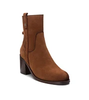 Women's Suede Block Heel Boots Carmela By Xti